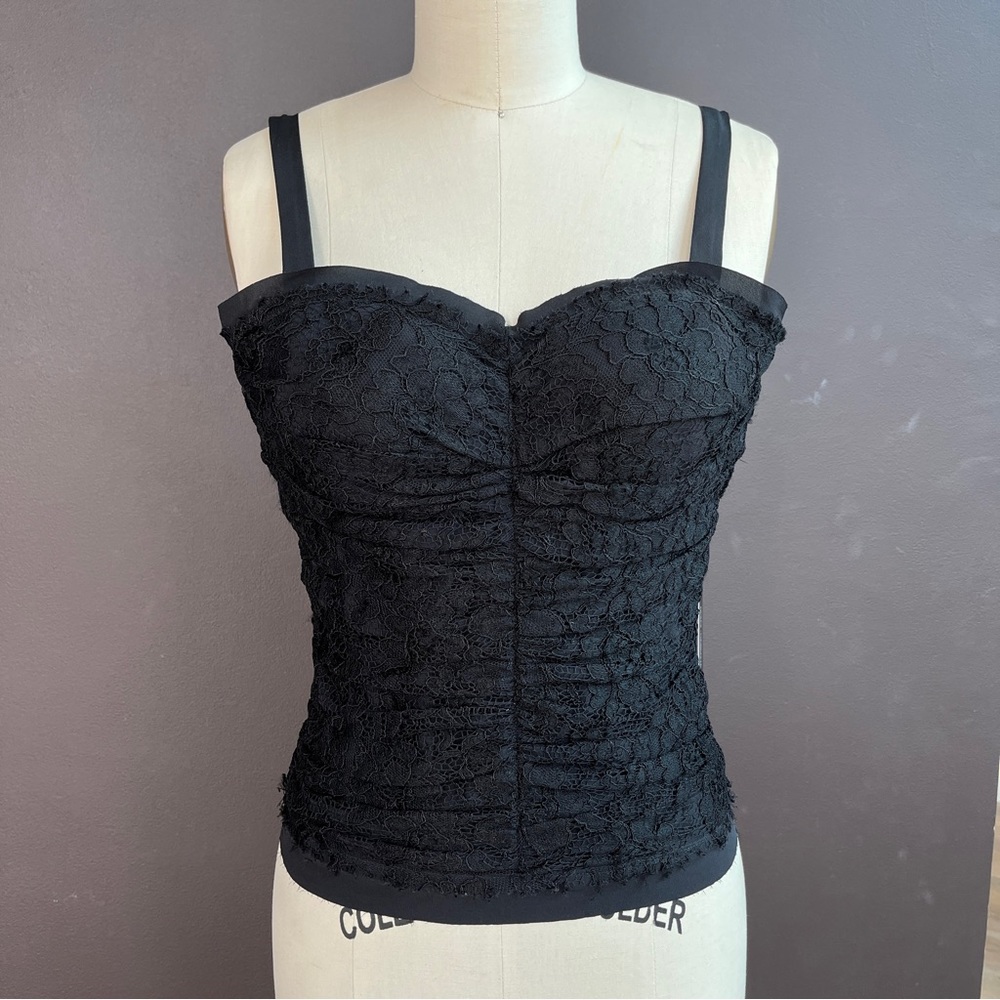 Dolce & Gabbana Black Lace Corset